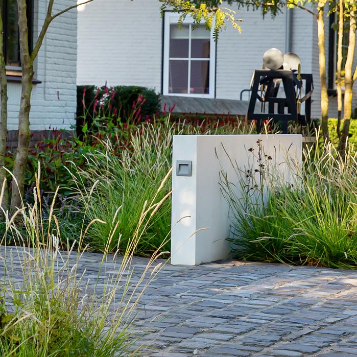 Aluminium tuinmuur met verlichting