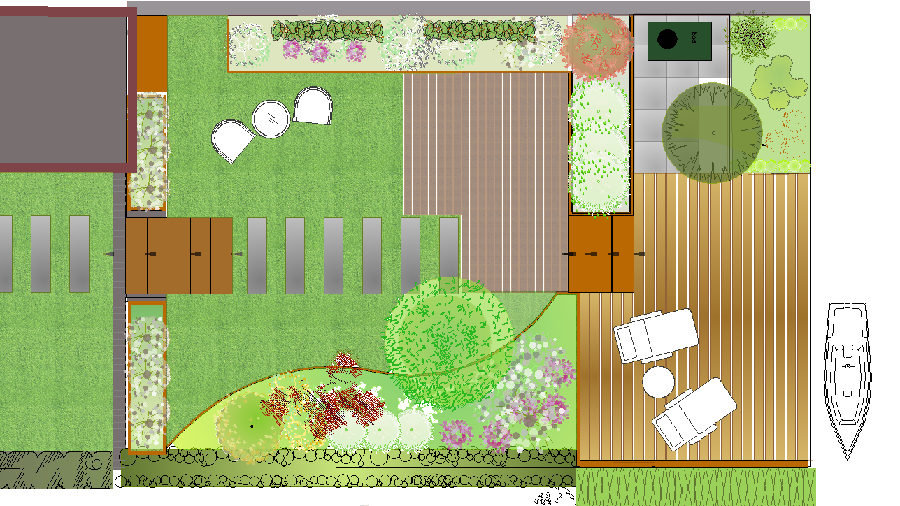 Tuinontwerp met trappen Dordrecht